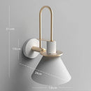 GobekUsa LED Horn Wall Lamp: Modern Nordic Sconces for Bedside, Living Room, Home Decor