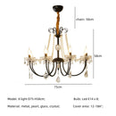 GobekUsa Crystal LED Chandelier Living Room Luxury Lighting E14 Pendant Lamparas