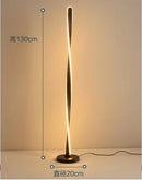 GobekUsa Art Deco Spiral Shade Floor Lamp - Modern Minimalist Stand Light