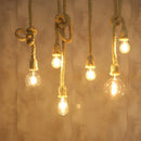 GobekUsa Hemp Rope Pendant Lights Retro Loft Industrial Hanging Lamp for Living Room Home Decor