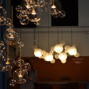 GobekUsa Glass Bubble LED Chandelier: Stylish Ceiling Lighting for Dining & Living Room