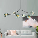 GobekUsa Gold Glass Ball Pendant Lights for Modern Dining Room Decor