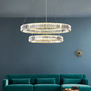 GobekUsa Crystal Ceiling Pendant Chandelier for Luxe Room Decor