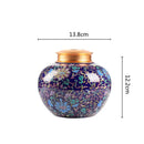 GobekUsa Enamel Tea Pot Ceramic Storage Jar - Airtight Coffee Container