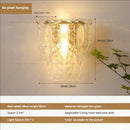 GobekUsa Luxe Crystal Glass Wall Lamp for Aisle, Living Room, Bedroom & Corridor Lighting
