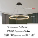 GobekUsa Acrylic Circle Chandelier Pendant Lights - Modern Indoor Lighting Decor for Living Room