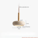 GobekUsa LED Pendant Lamp Yellow Travertine Adjustable Wabi Sabi Light