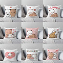GobekUsa Cartoon Animal Printed Pillowcase - Cute & Cozy Sofa Cushion Cover