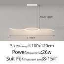 GobekUsa LED Pendant Chandelier: Modern Nordic Strip Light for Dining, Kitchen, Office, Coffee Room