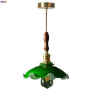 GobekUsa Green Glass LED Pendant Lamp for Living & Dining Room Decor
