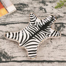 GobekUsa Gold Tiger Skin Ceramic Plate Zebra Dish Jewelry Holder Tray