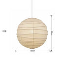 GobekUsa Japanese Wabi Sabi Pendant Light LED E27 Noguchi Akari Rice Paper Ceiling Hanging