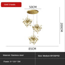 GobekUsa Leaf Sequin Ceiling Chandelier for Modern Living Room, Restaurant, Bar, and Shop Window