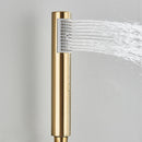 GobekUsa Brushed Gold Round Hand Shower - Stainless Steel Bathroom Nozzle Sprayer