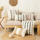 GobekUsa Bohemian Tassel Cushion Cover: Handmade Geometric Crochet Pillowcases