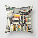 GobekUsa Black Camera Print Retro Cushion Cover for Home Sofa Chair