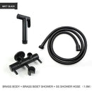 GobekUsa Brass Bidet Shower Head with Double Outlet Angle Valve