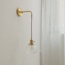 GobekUsa Gray Glass LED Wall Sconce Lamp for Home Decor, Bedroom, Living Room - Nordic Design
