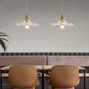 Modern Colorful Glass and Copper Pendant Light