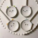 GobekUsa Cute Cat Ceramic Spoon for Coffee, Desserts, and Ice Cream