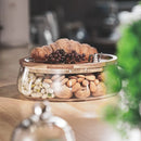 GobekUsa Glass Food Storage Containers with Wooden Lid | Stylish Kitchen Organizer