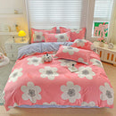 GobekUsa Cozy Cotton Bedding Set for Double Bed, Autumn Winter Duvet Cover Kit