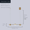 GobekUsa Dimmable LED Ceiling Chandelier for Living Room & Kitchen - Modern Hanging Light Fixture
