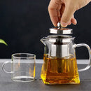 GobekUsa Glass Teapot Infuser Tea Set Kettle Maker, Jug Teaware Kitchen Bar Home