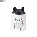 GobekUsa Black Cat Ceramic Jewelry Box Cosmetic Jar Aroma Can Candy Pots