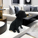 GobekUsa Labrador Resin Dog Statue for Bookshelf and Office Display