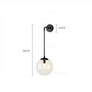 GobekUsa Glass Ball LED Wall Light for Bedroom Decoration and Living Room Fixtures