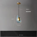 GobekUsa Blue Queen Crystal Glass Chandelier for Staircase Lighting