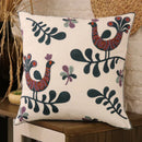 GobekUsa Ethnic Flower Elephant Pillowcase, Hand-Embroidered Boho Cushion Cover