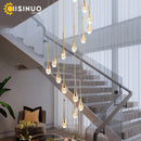 GobekUsa Crystal Staircase Chandelier for Luxe Home Decor