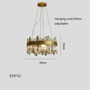GobekUsa Crystal Ceiling Chandelier LED Hanging Lamps for Living Room Luxe Décor