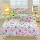 GobekUsa Cozy Cotton Bedding Set for Double Bed, Autumn Winter Duvet Cover Kit