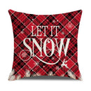 GobekUsa Christmas Snow Elk Pillow Cover for Festive Home Decor