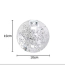 GobekUsa Crystal Bubble Ball Vase with Artificial Flowers for Desk Decoration
