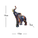 GobekUsa Elephant Sculpture: Nordic Painting Graffiti Resin Art Figurine & Home Decor Craft