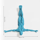 GobekUsa Bungee Jumper Wall Sculpture: Industrial Style Sporty Figurine for Living Room Decor