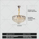 GobekUsa Crystal Chandelier: Luxury French Style Light for Elegant Living Room & Dining Area