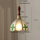 GobekUsa Butterfly Glass Flower LED Pendant Lamp – Tiffany Style Adjustable Hanging Lamp