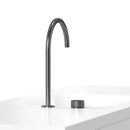 GobekUsa Black Basin Faucet - Brushed Rotate Sink Tap, Two Holes Bathroom Faucet