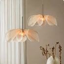 GobekUsa Bohemian LED Fabric Flower Chandelier for Dining Table Lamp and Room Decor