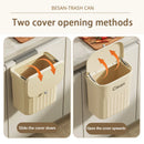 GobekUsa Kitchen Cabinet Hanging Trash Can with Lid and Large Capacity