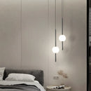 Nordic Acrylic Globe Pendant Light in Black or Gold