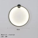 GobekUsa Gold Black Ring LED Wall Light Living Room Bedroom Lamp Seconce