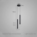 GobekUsa LED Tube Pendant Lamp for Dining Room, Bedroom, Kitchen, Bar, Hall