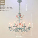 GobekUsa Blue Crystal Bouquet Chandelier for Princess Girl Bedroom - Romantic Children's Flowers Pendant Lights