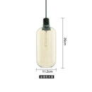 GobekUsa Industrial Stained Glass Pendant Lamp LED Hanging Lights for Dining & Living Room